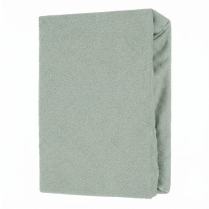 Prześcieradło frotte z gumką 140x200 oliwkowe M13-3