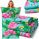 Ręcznik plażowy 70x140 flaming szybkoschnący