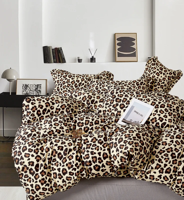 Elegancka pościel bawełniana 160x200 wzór w panterkę