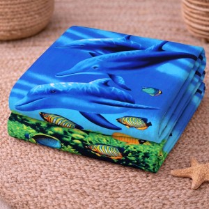 Ręcznik Plażowy z Mikrofibry 70x140 Delfin Szybkoschnący Basen Spa 2