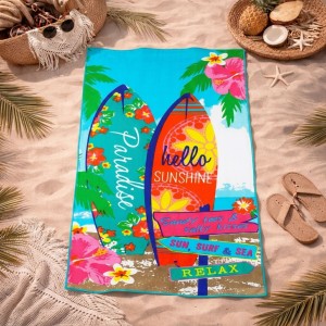 Ręcznik Plażowy z Mikrofibry 70x140 Relax Szybkoschnący Basen Spa 2