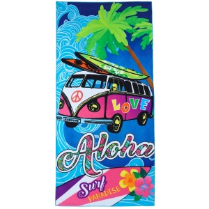 DUŻY RĘCZNIK PLAŻOWY Z MIKROFIBRY SZYBKOSCHNĄCY 70x140 WAKACYJNY BASEN SPA 1