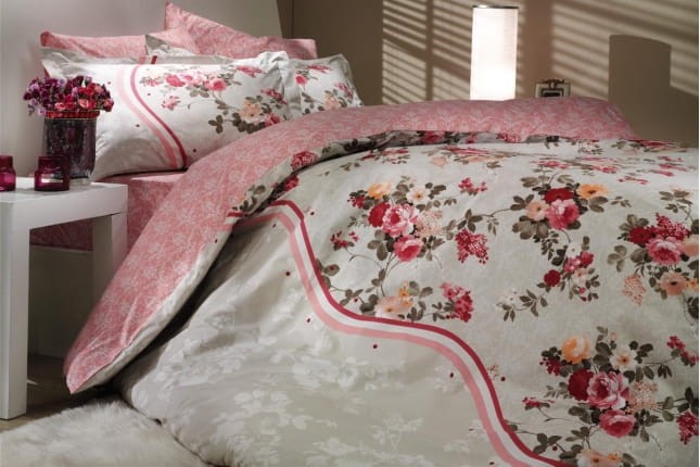 Pościel Bawełniana 200x220 SUSANA Lila Hobby