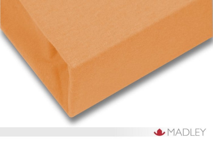 Prześcieradło z gumką jersey 160x200 morelowe P17-160