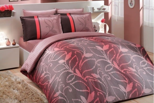 Pościel satynowa Hobby Valance Pink 200x220