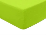 Prześcieradło frotte z gumką 140x200 limonkowe FD04-14