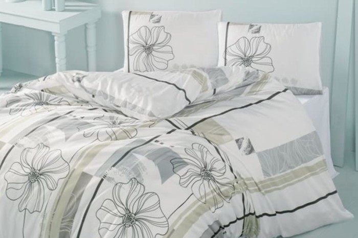 Victoria - pościel bawełniana Elif Beige 200x220