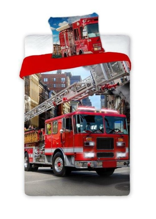 Pościel bawełniana 140x200 Straż Pożarna