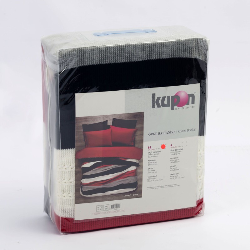 Pościel bawełniana + Koc Hardal and Tas Kupon 200x220 1