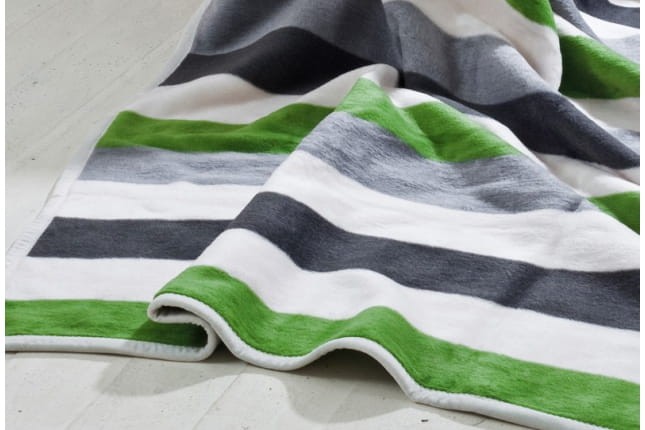 Koc Moca Design150x200 cm Stripes green2