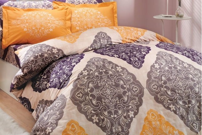 Pościel bawełniana Hobby AMANDA VIOLET 200x220