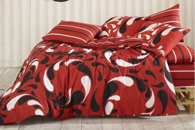 Pościel bawełniana 200x220 Bolero Red Kupon