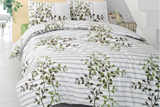 Pościel bawełniana Victoria Hazel Green 200x220