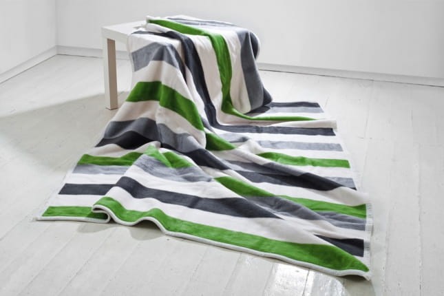 Koc Moca Design150x200 cm Stripes green