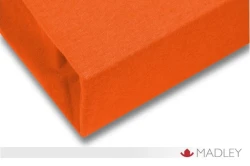 Prześcieradło z gumką jersey 160x200 pomarańczowe P11-160