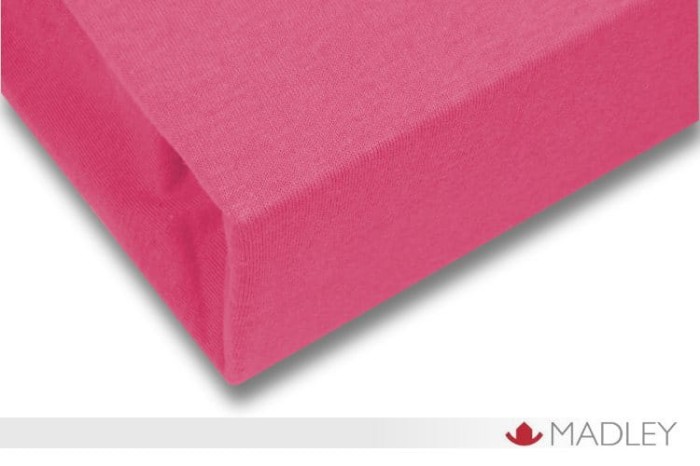 Prześcieradło z gumką jersey 160x200 różowe P15-160