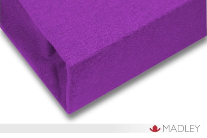 Prześcieradło z gumką jersey 120x200 fioletowe P14-120