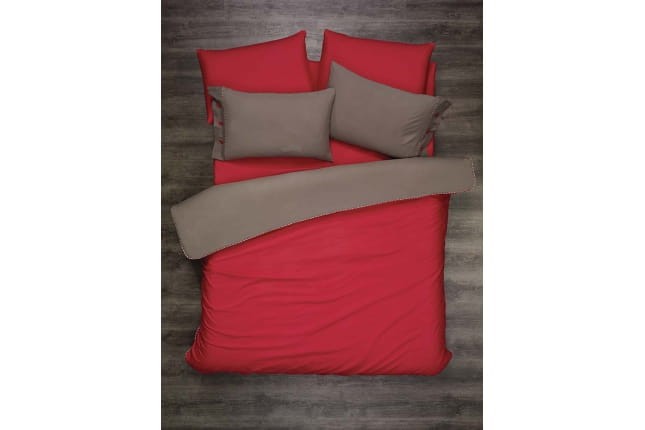 Pościel bawełniana 200x220 Red and Caffe Kupon 1