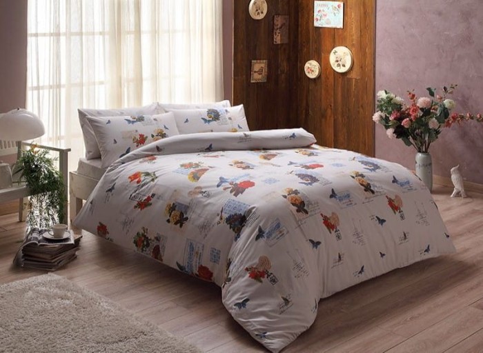 Pościel bawełniana 200x220 Lenny Red TAC