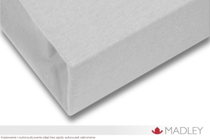 Prześcieradło z gumką jersey 160x200 szare P07-160