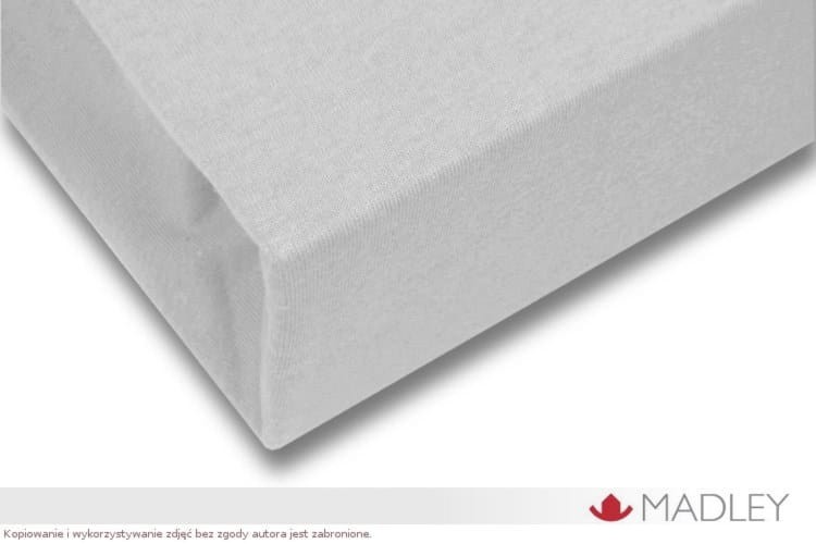 Prześcieradło z gumką jersey 160x200 szare P07-160